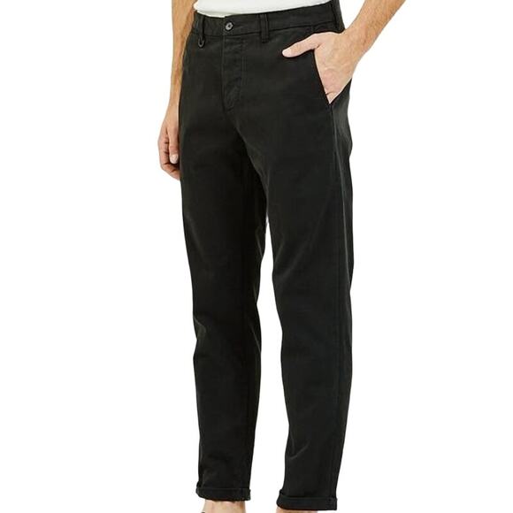 NEUW NWT Washed Black Studio Pant Men's Size 38W x 28L Flat Front Cuffed Hem - Picture 1 of 11